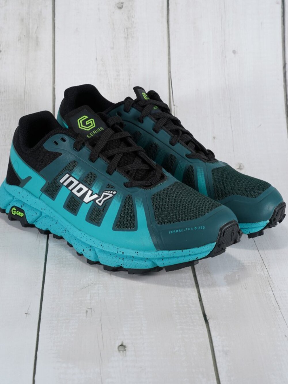 inov-8 Women's Terraultra G 270 Trail Running Shoes Green/Teal - 7.5